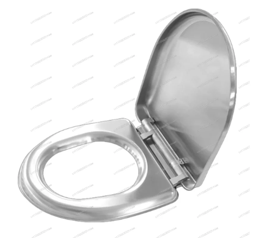Buffer mute stainless steel toilet public facilities thickened toilet seat stainless steel toilet seat
