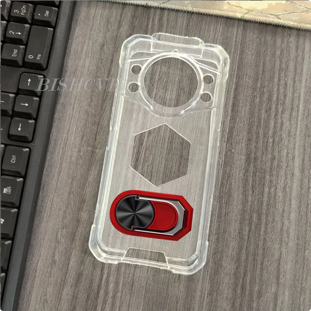 Magnet Phone Case  For Cubot KingKong Power 5 6.88"KingKongPower5 Power5 Shockproof Soft TPU Silicone Cover With Ring Holder