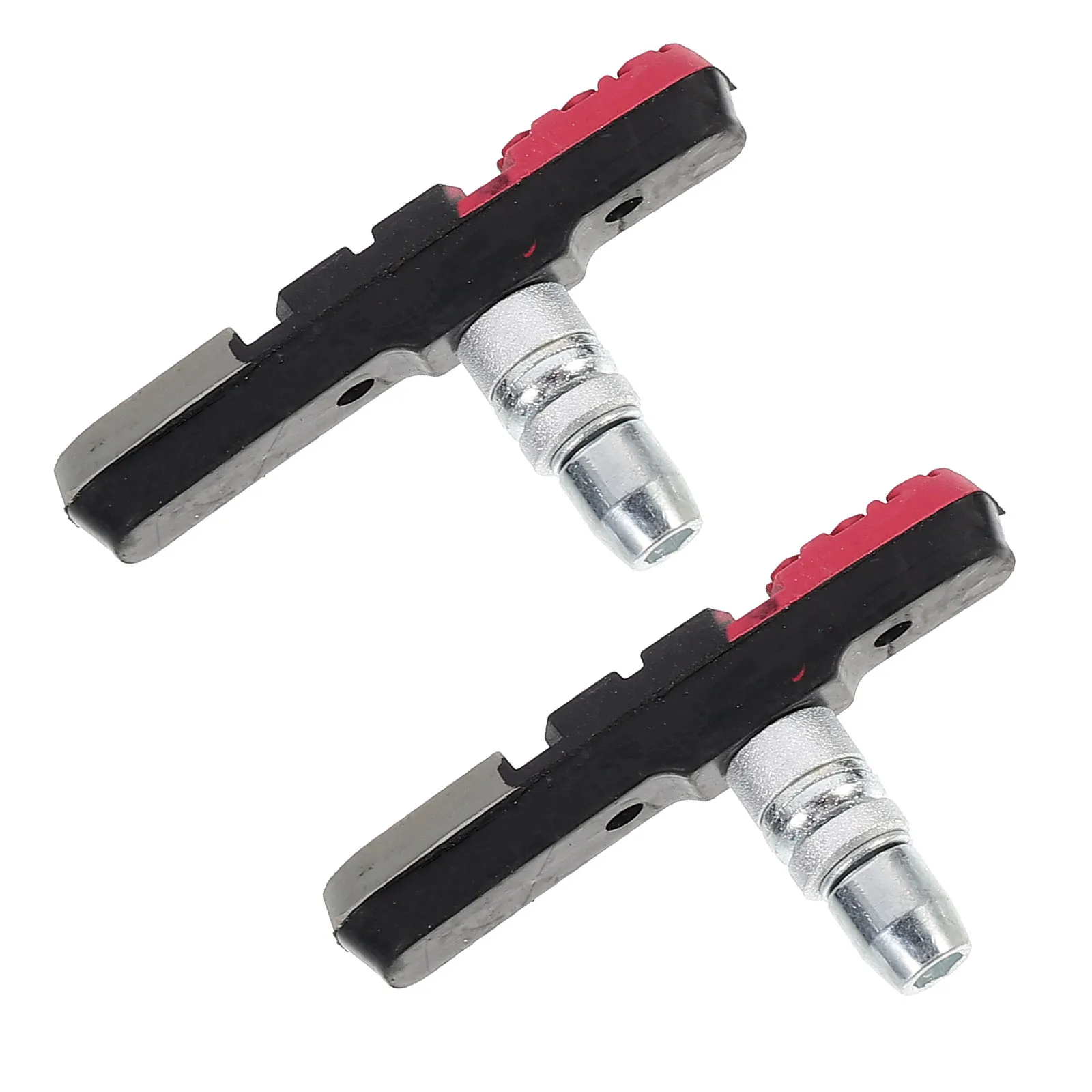 

1 Pair Bike Brake Pads Rubber Material V Shape Mountain Road Bicycle C Shaped Protection Wide Brake Shoe Large Contact