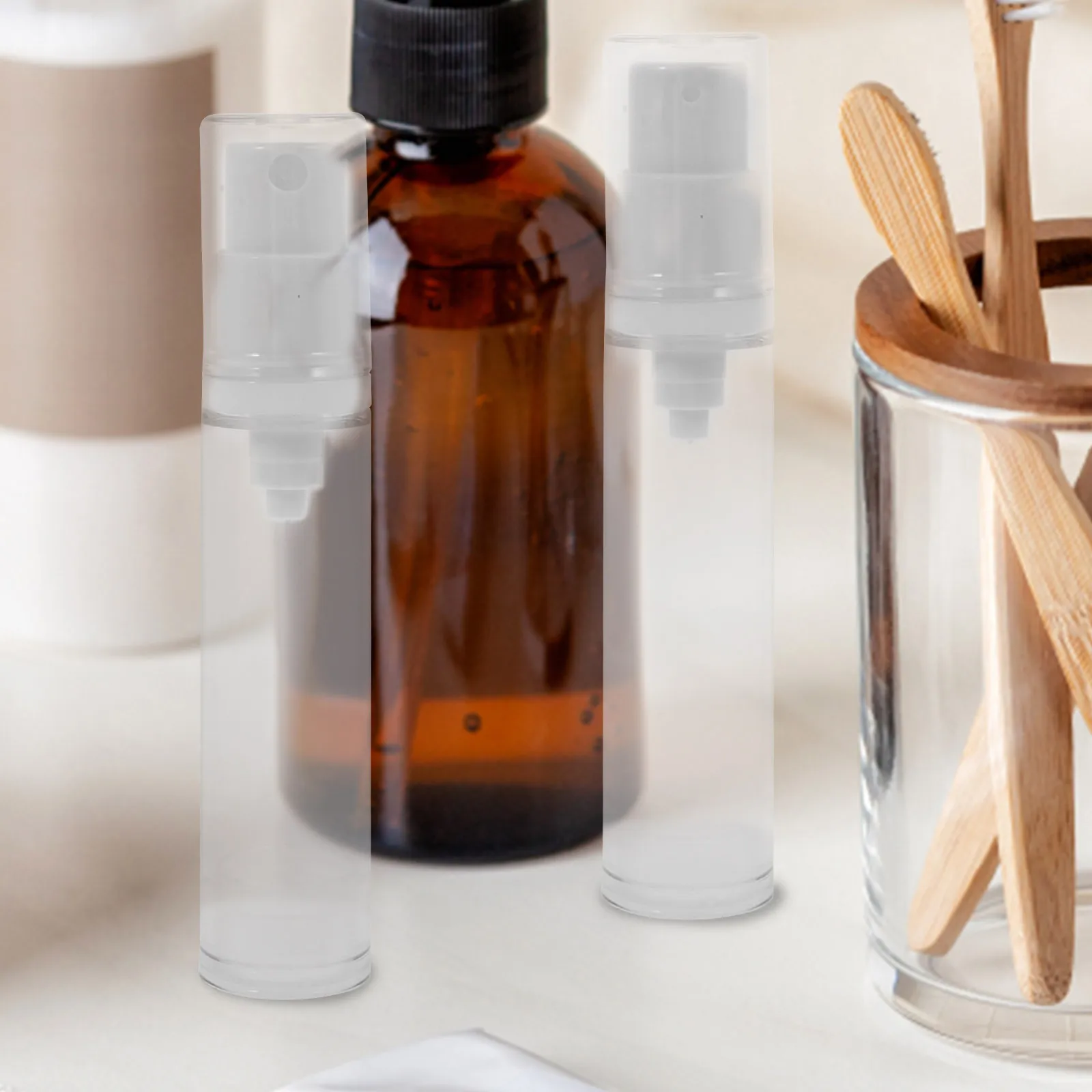 

8Pcs 10Ml Small Spray Bottles Clear Refillable Travel Perfume Containers for Cosmetics Makeup Storage Reusable Dispenser Empty