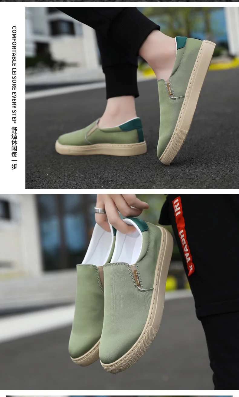 Neue weiße Slip-On-Leinenschuhe für Herren, vulkanisierte Sneakers, Studenten- und Jungen-Loafer, Espadrilles, lässige Herren-Fahr- und Golfschuhe, Größe 47 48. – Detail 23