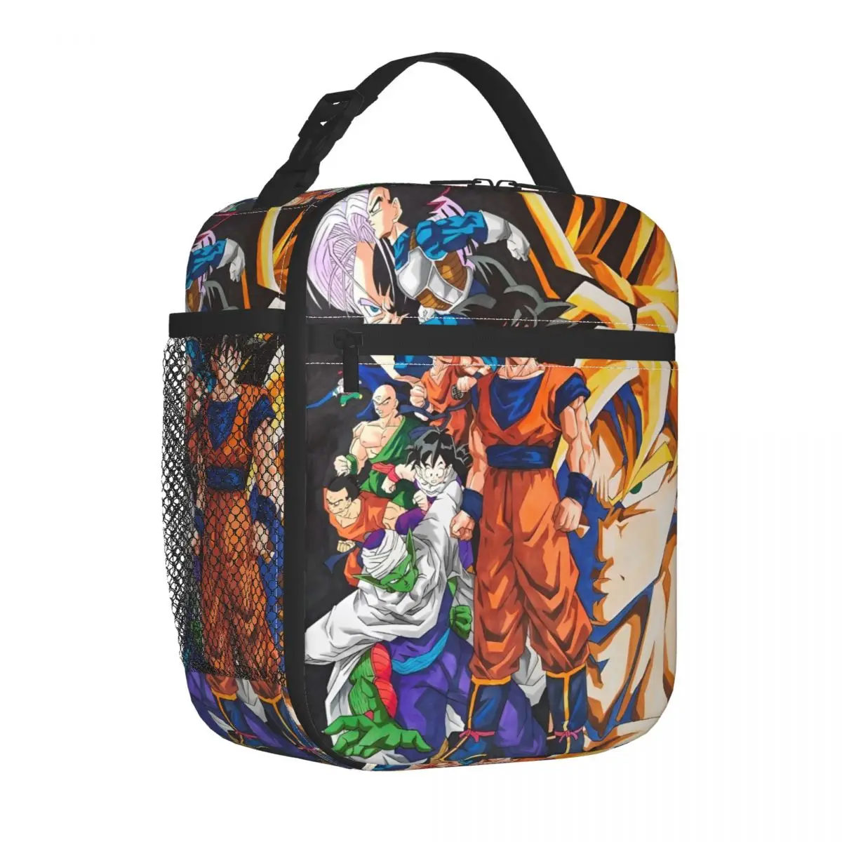 Anime Dragon Ball Z Son Goku Insulated Lunch Bag Cooler Bag  Lunch Container Large Tote Lunch Box Men Women Work Outdoor