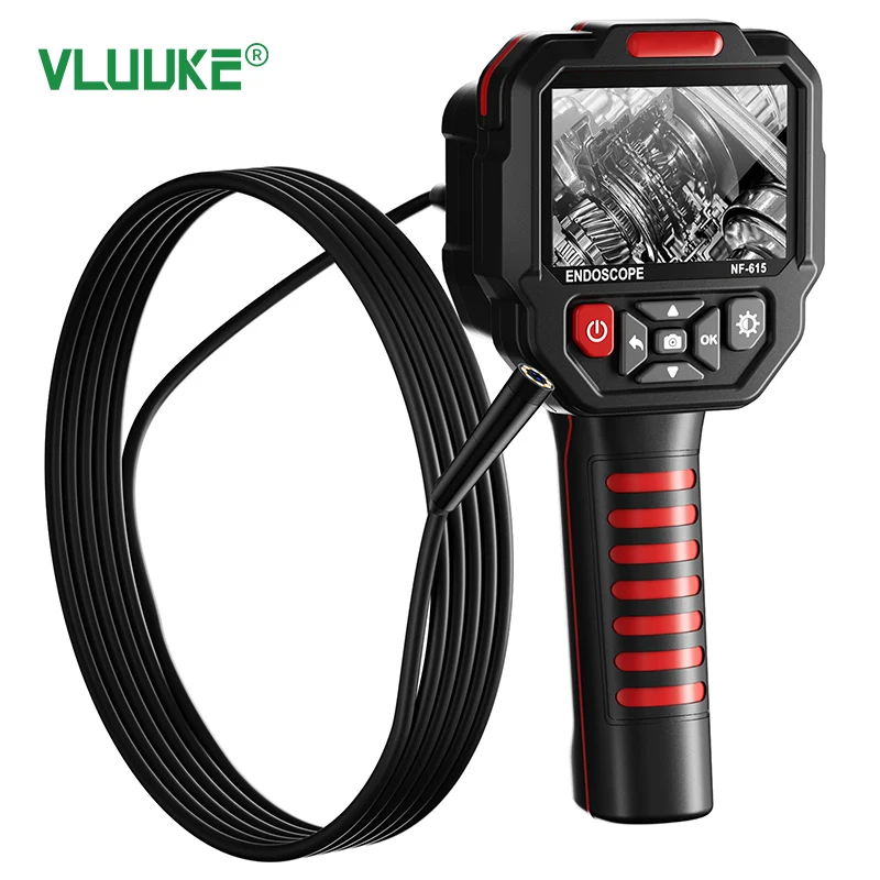 VLUUKE NF-615 Industrial Handheld Endoscope HD Inspection Camera Borescope for Sewer Drain Pipe Dredging Car Maintenance Tool