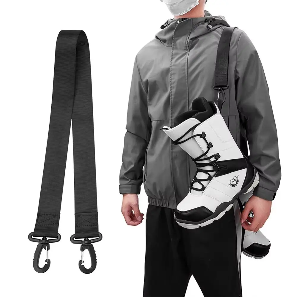 

Thickened Ski Boot Strap Shoulder Carrying Adjustable Lash Skiing Shoes Carrier High Strength Buck Hook Snowboard Boot Strap
