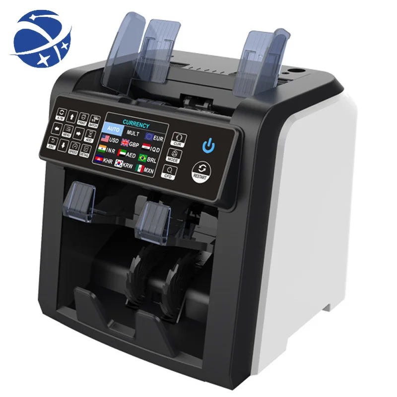 

YYHC AL-950 Dual CIS Banknote Sorter Fitness Mix Value Money Counter Counterfeit Bill Counter