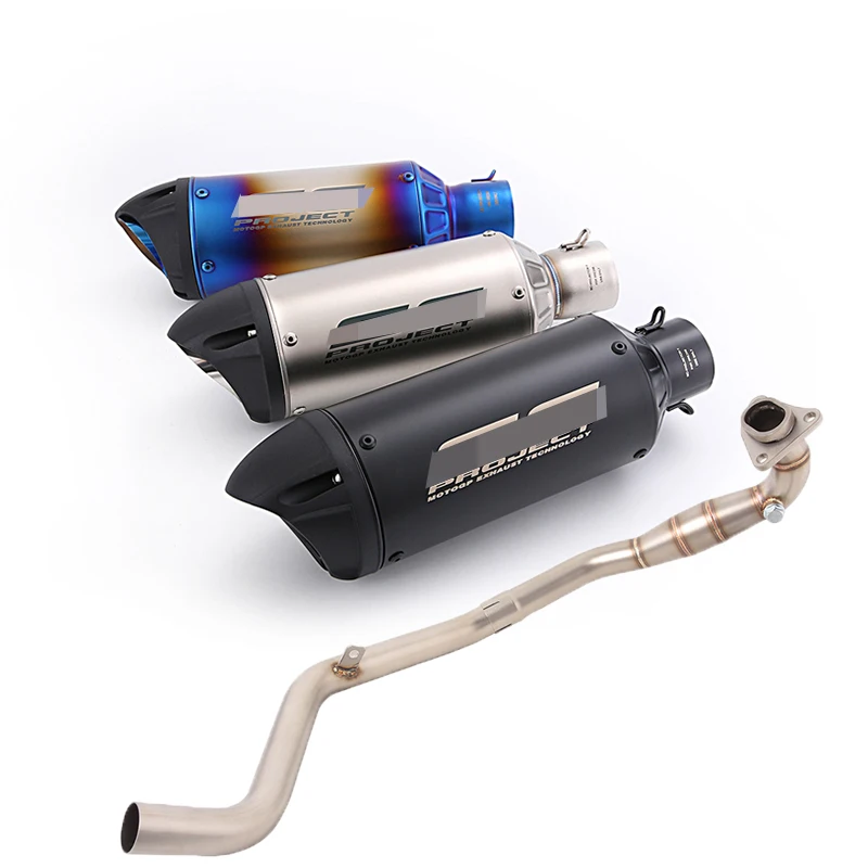 

51mm Motorcycle Stainless Steel Exhaust Pipe Muffler Steel With DB Kille For HONDA X-ADV750 2017-2024 FORZA750 2020-2024