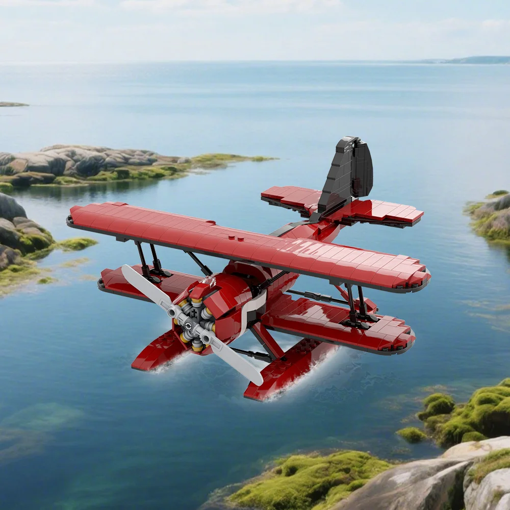 

MOC Acrobatic seaplane Building Blocks Blocks Toy Children's Birthday Gift