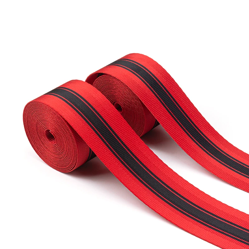 3.6M Red Car Seat Safety Belt Webbing Strengthen Protection Belts Modified Harness Strap Seatbelts Auto Interior Accessories