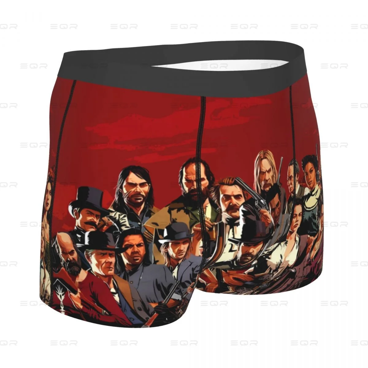 Jogo Boxer masculino Red Dead Redemption 2 Roupa interior altamente respirável, cuecas de alta qualidade, calções estampados em 3D, ideia de presente