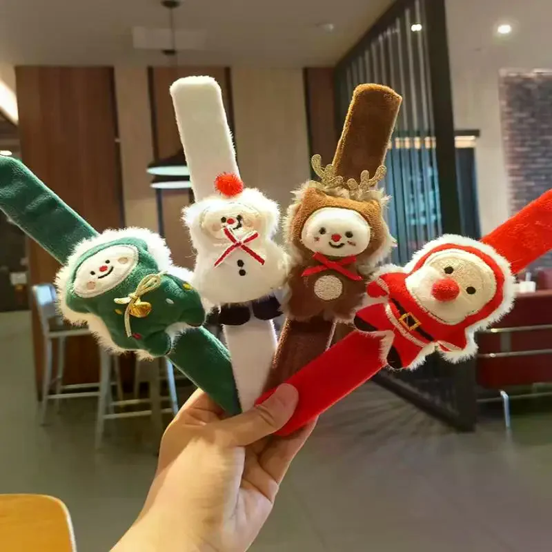 عيد الميلاد التصفيق سوار الكرتون أفخم الأيائل ثلج دائرة سوار لعيد الميلاد الأطفال هدية السنة الجديدة ديكور المعصم الفرقة
