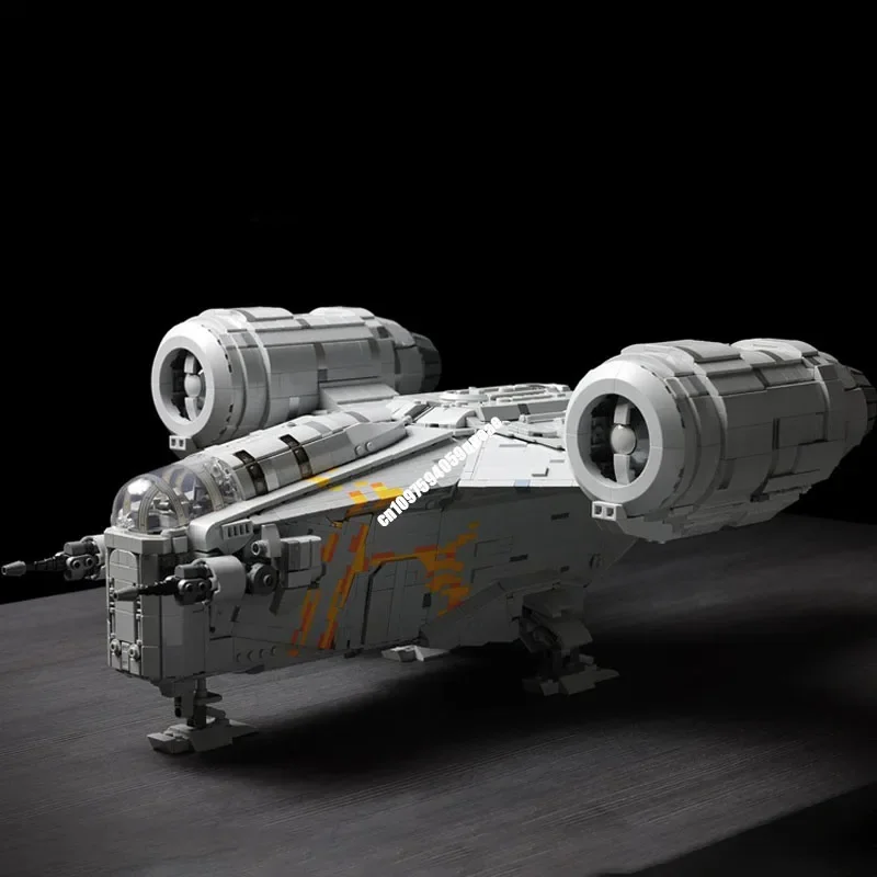 

New 4720Pcs Famous Star Battle Movie Moc Razor Crest Spaceships Model Diy Creative Ideas Child Toy Birthday Gift Building Blocks