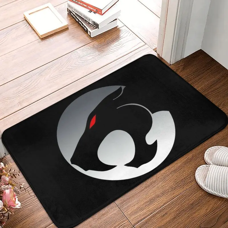 Cartoon Anime Thundercats Logo Front Door Mat Anti-Slip Indoor Quick Dry Doormat Kitchen Balcony Entrance Rug Carpet