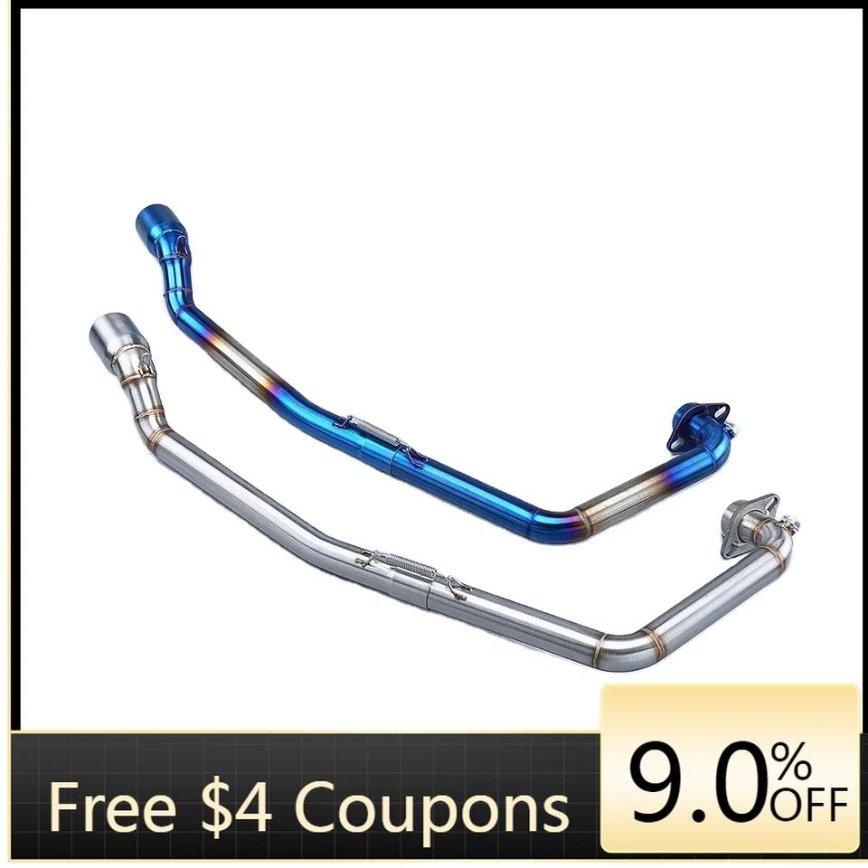 

STLF Stainless Steel Front Pipe Motorcycle Exhaust Slip-On Full System New Box for GSX150R GSXR150 GSXR 150