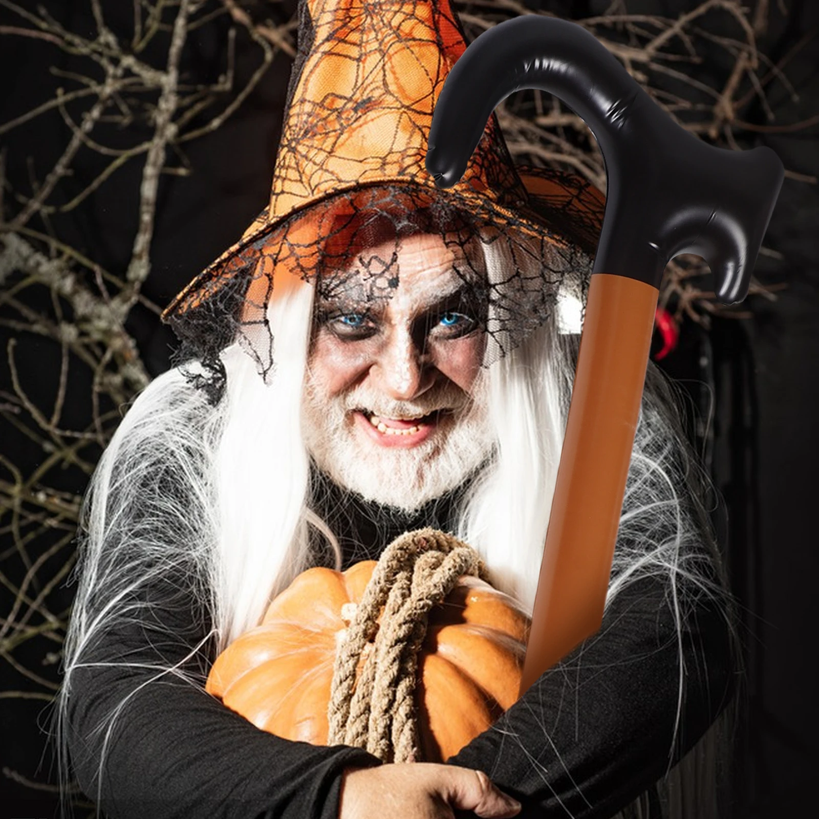 

Inflatable Walking Cane Kids Old Man pa Costume Accessory pa Costume Blow up Walker Plastic Halloween Party