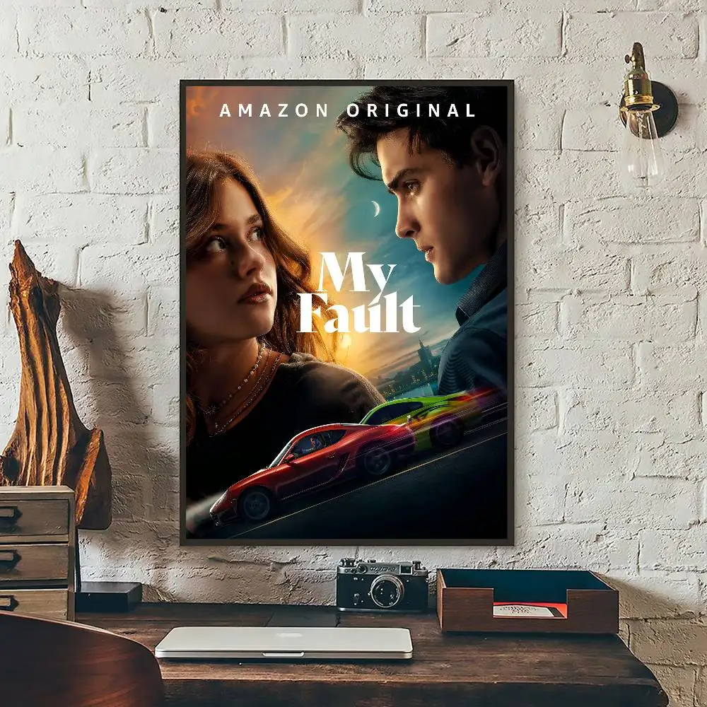 ملصق فني ذاتي اللصق من My F-Fault ملصق ورق أبيض DIY لتزيين جدران الغرفة والمقهى