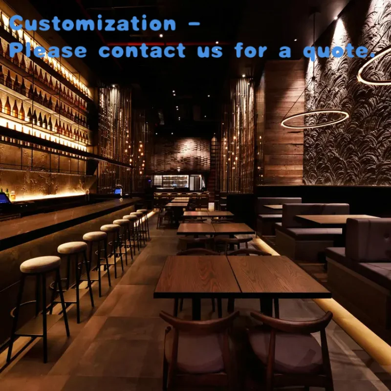 custom.Customized Modern Luxury Restaurant Furniture Complete Design and Procurement One-Stop Service Restaurant Table and Chair