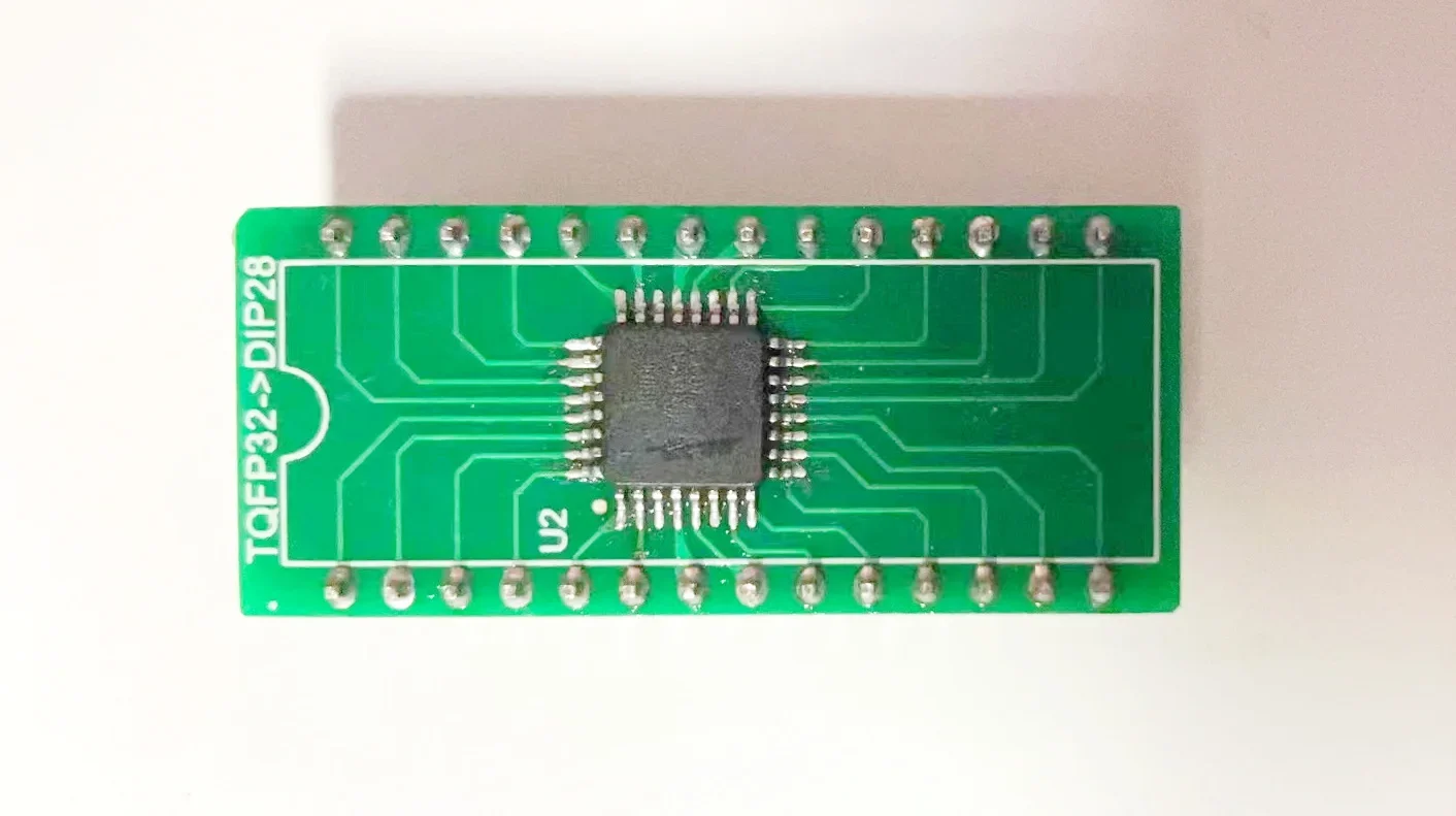 AVR TQFP32 to DIP28 Adapter M8 Patch High Voltage Programmed Fuse Recovery Adapter