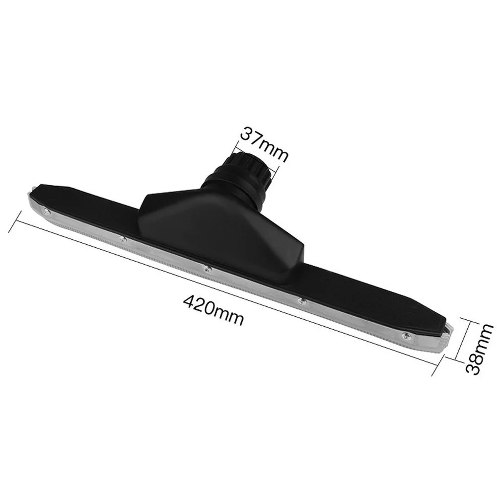 1 Pcs 37mm Water Squeegee Head For Wet Dry Vacuum, 400mm Industrial Floor Brush With Metal Construction Cleaning Accessorie