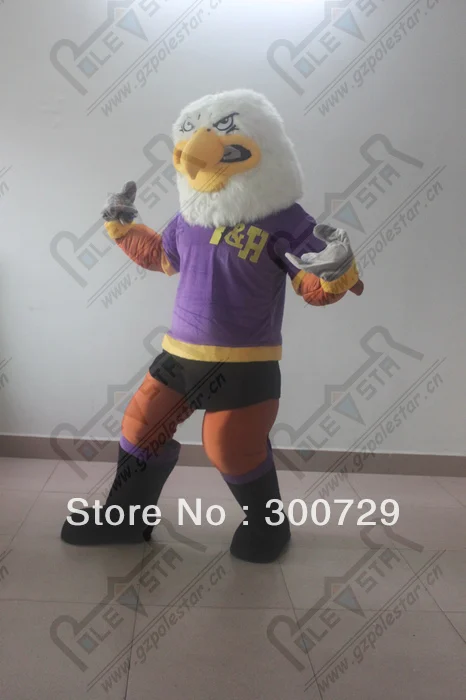 

New Adult Hot Sale Foam Cute Doll Purple Eagle Cartoon Mascot Costume Plush Christmas Fancy Dress Halloween Mascot Costume