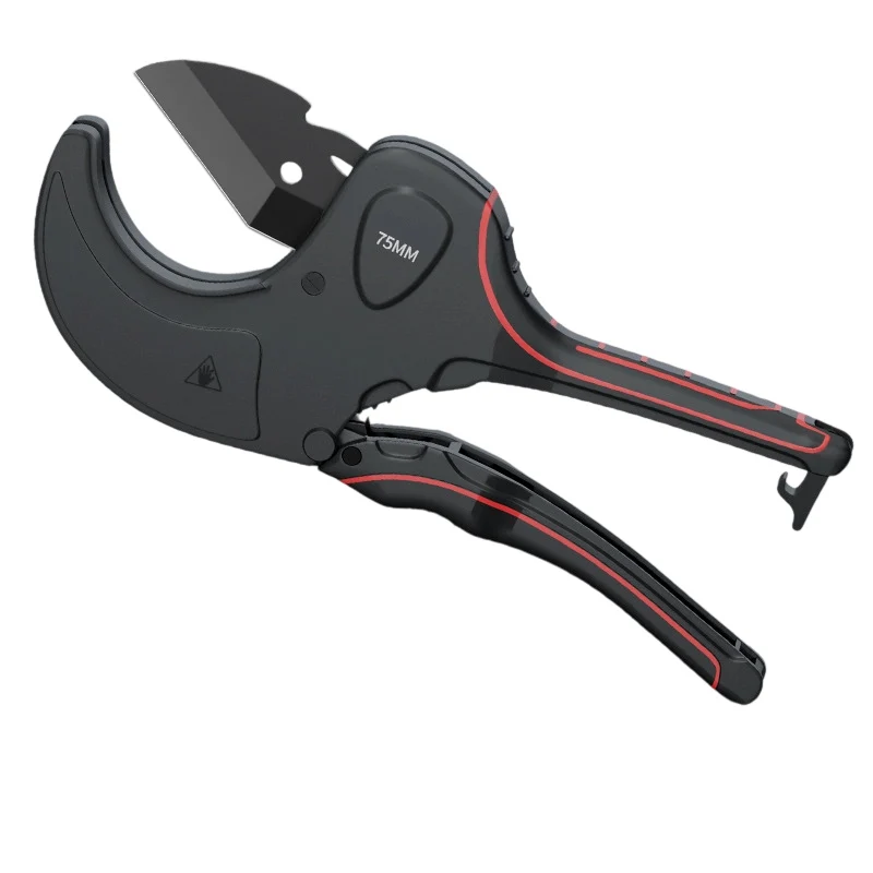 1PCS 32mm-75mm Pipe Cutter Ratchet Scissors Tube Cutter For PVC/PU/PP/PE Hose Cutting Hand Tools For Pipeline Maintenance