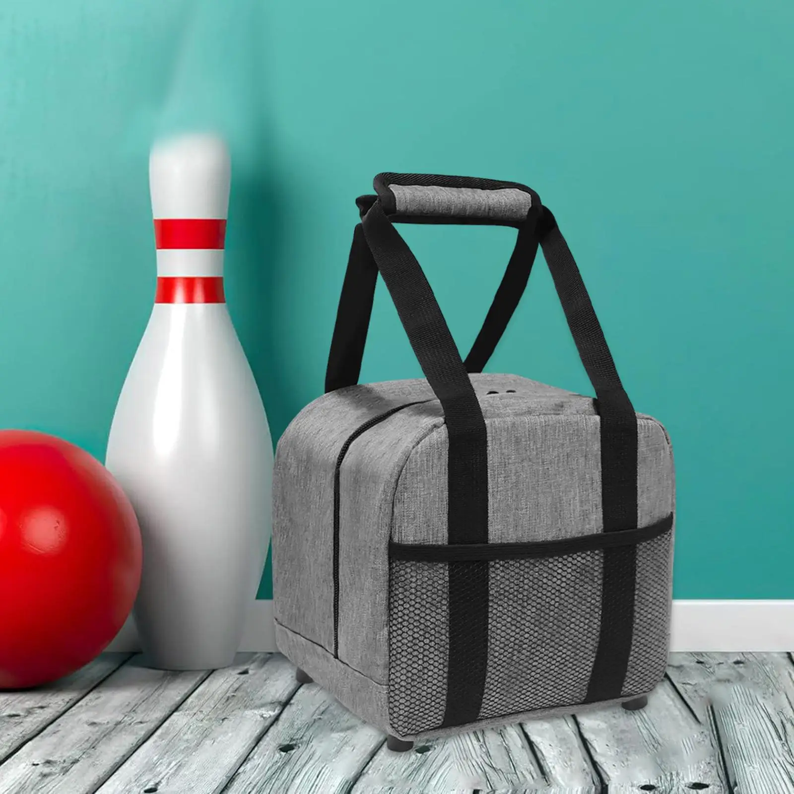 Bolsa de bolas de bolos acolchada para hombre y mujer, soporte para bolas de bolos, bolso de mano de fácil transporte para gimnasio, suministros para deportes al aire libre