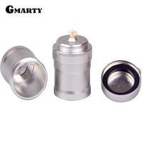 Portable Aluminum Alloy Metal Mini Alcohol Lamp Without Alcohol Camping Hiking Stoves Liquid Survival Outdoor Travel Accessories