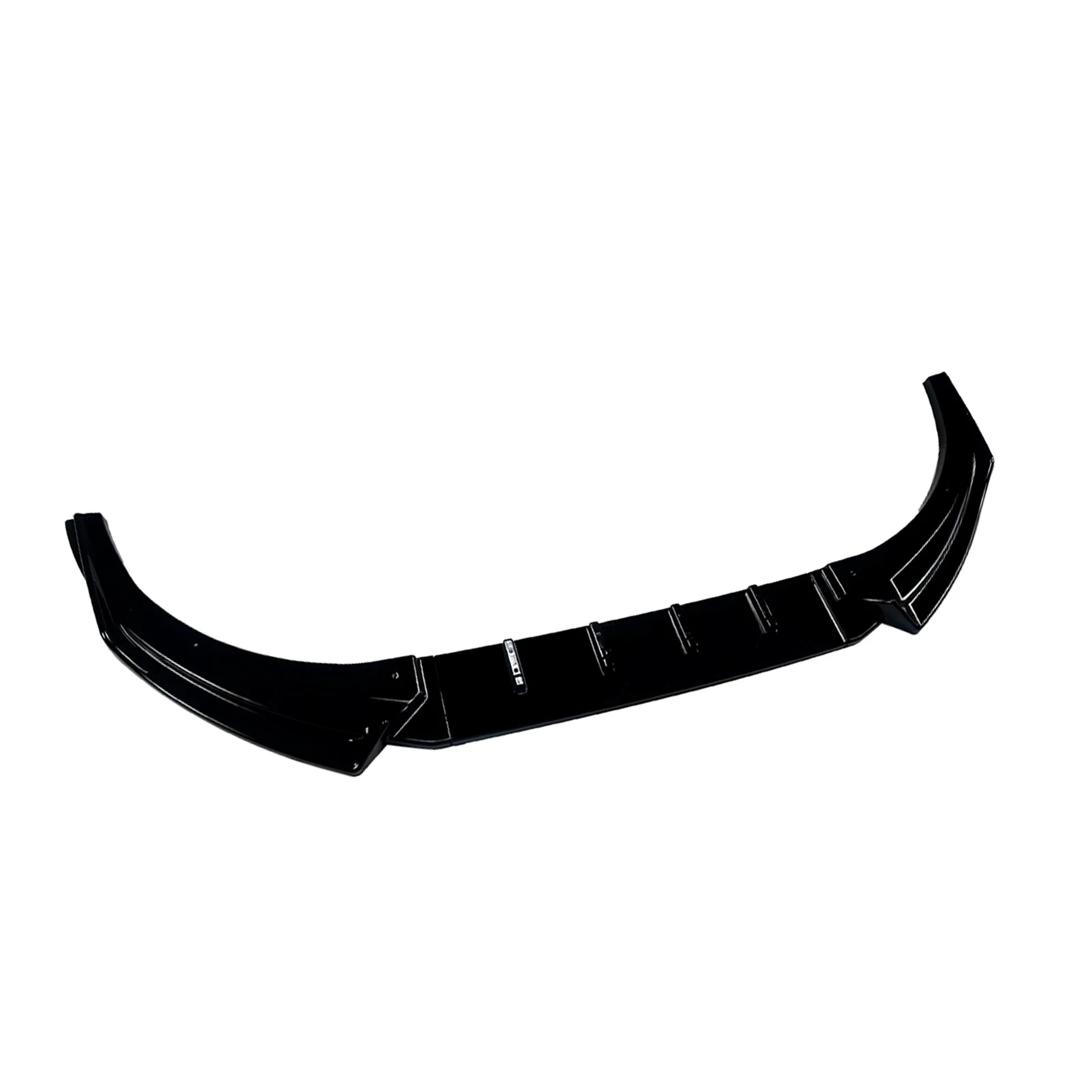 For Volkswagen VW Polo MK4 9N 2005-2008 Front Bumper Spoiler Lip Gloss Black/Carbon Fiber Look Lower Splitter Blade Protector view 2
