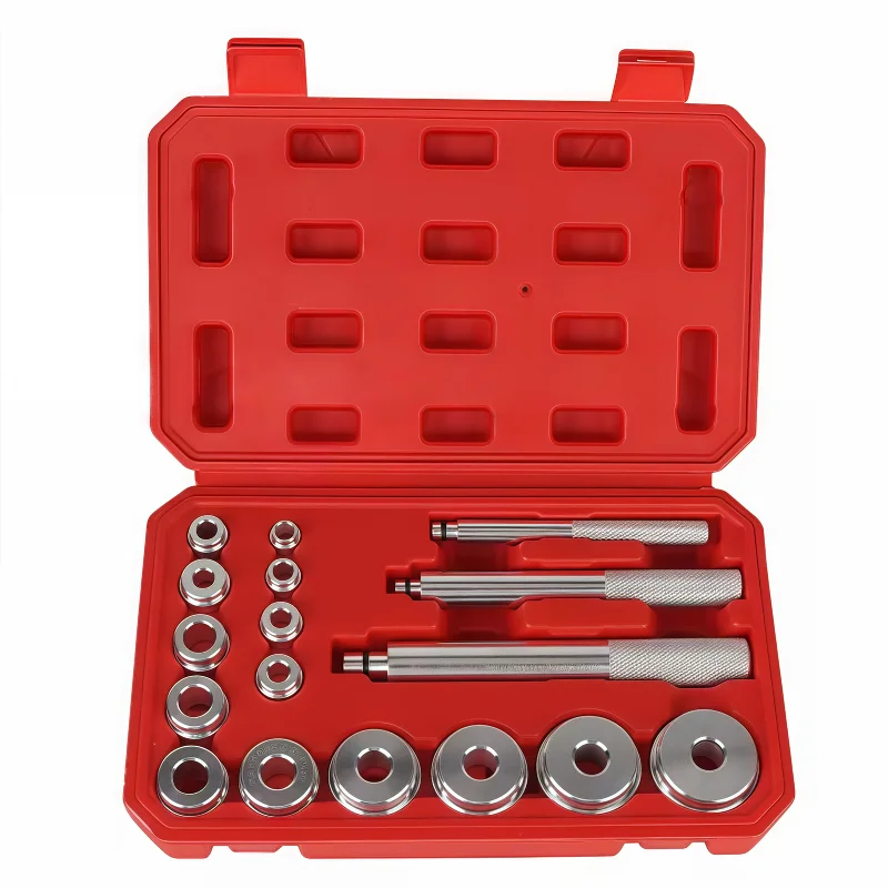 

Bearing Press Kit 17pcs Bearing Race and Seal Driver Bearing Adapters Seal Installer Bearing Driver Kit for Bearing Installation