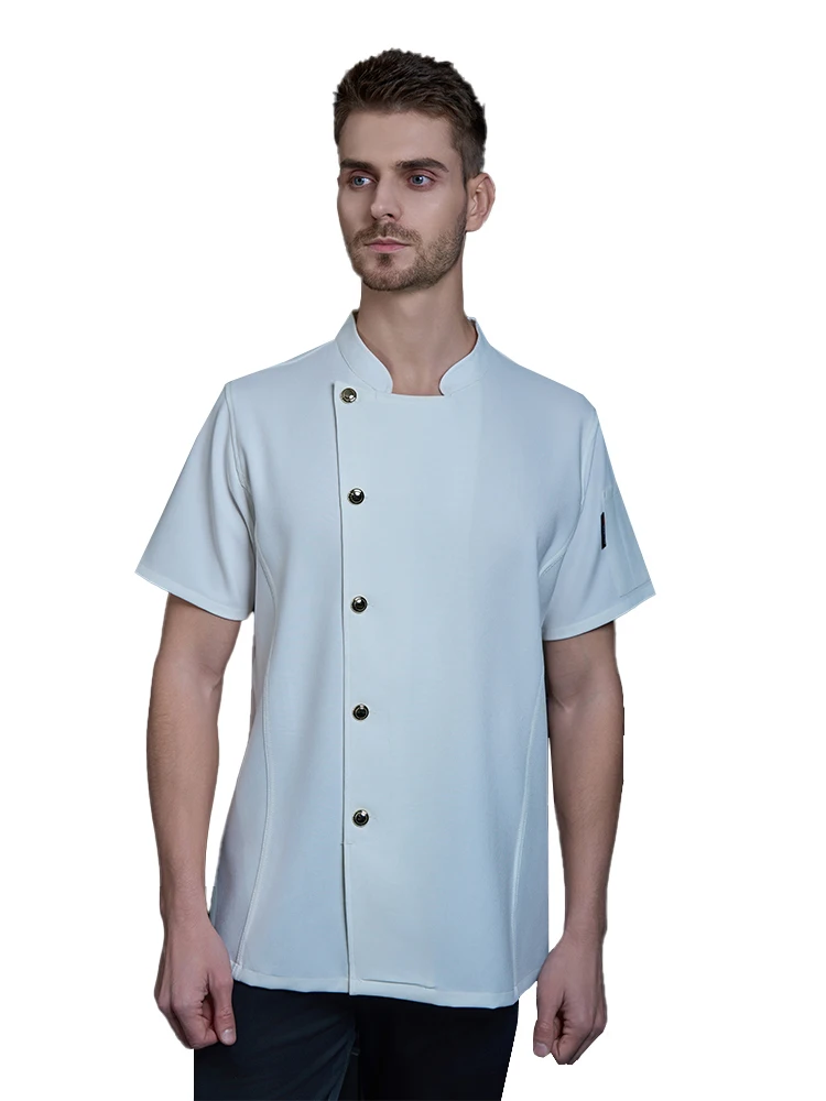 Cook Clothes Cooking Costume Waiter Work Wear Waiter Overalls Chef Jacket Cook T-shirt Kitchen Uniform Restaurant Outfit