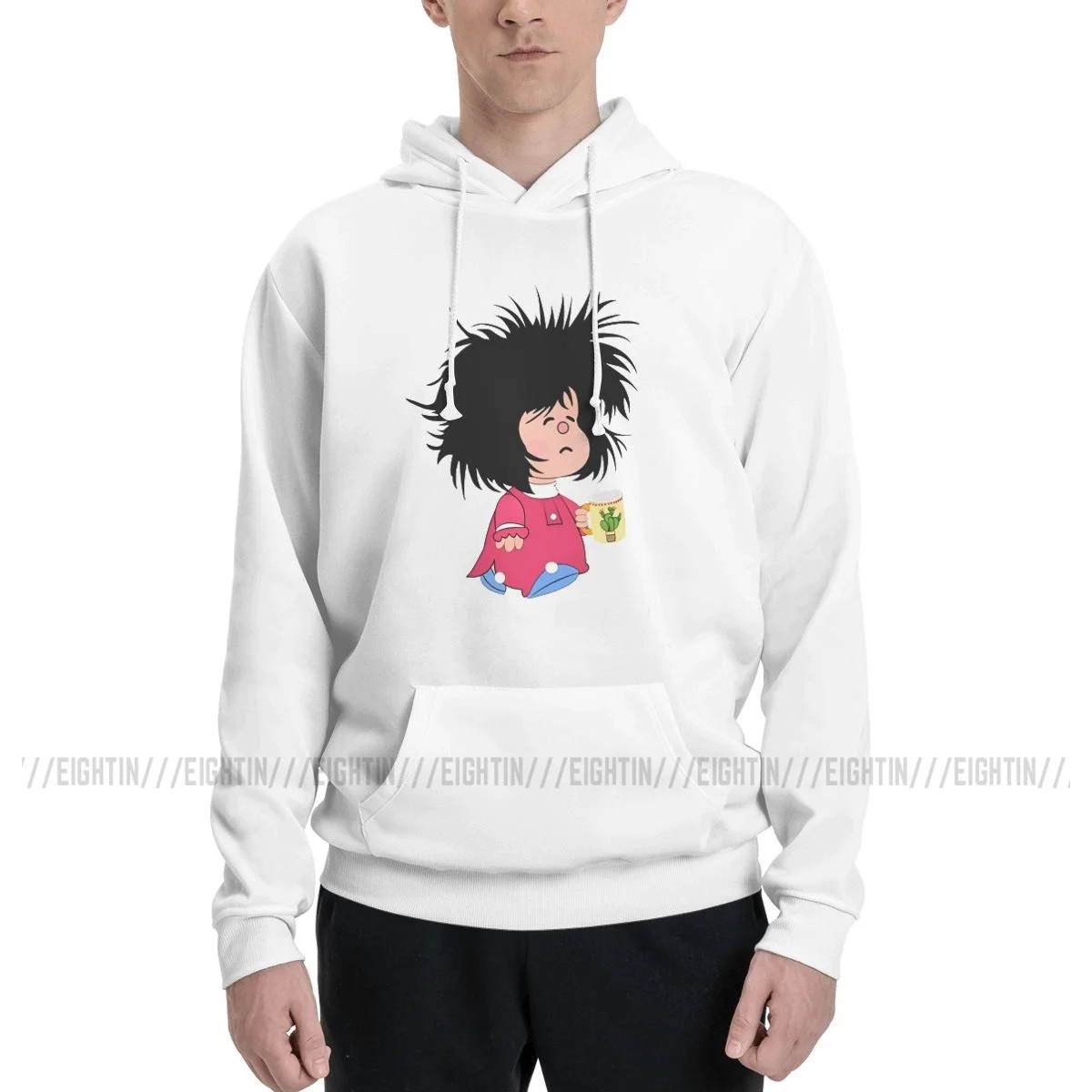 Pinche Monday Funny Mafalda Hip Hop Sweatshirt Men Women Oversized Hoodie Winter Pullover