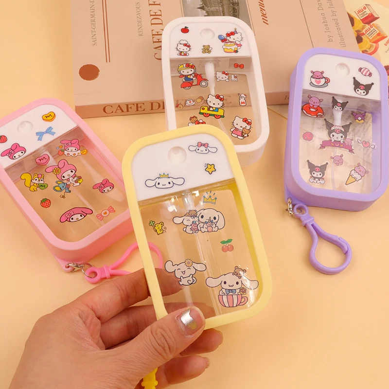 

Sanrio 50ml Anime Kuromi Cinnamoroll Hello Kitty Perfume Spray Bottle Travel Portable My Melody Cartoon Alcohol Press Bottle