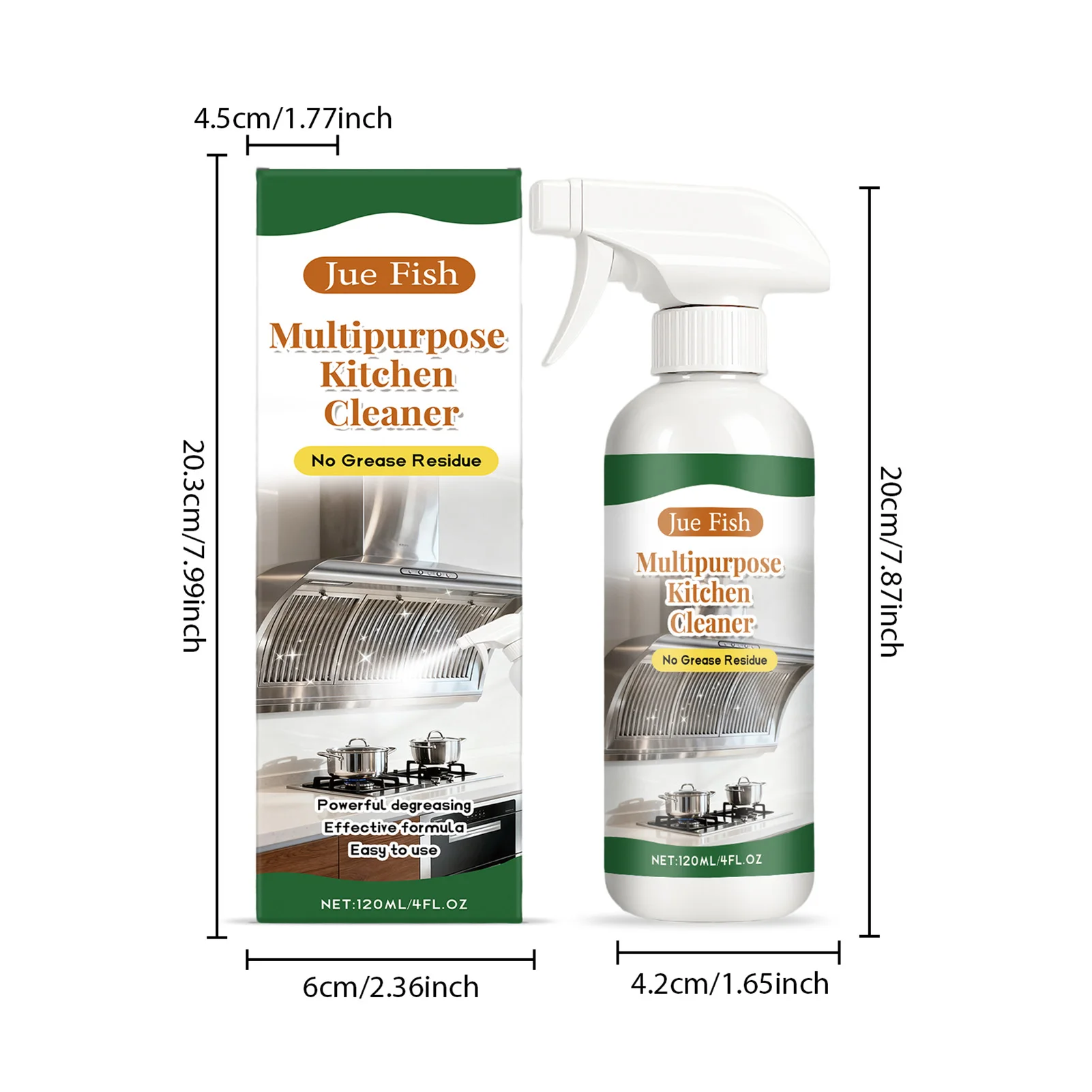بخاخ مزيل الشحوم القوي 120 مل للاستخدام في المطبخ، مزيل الأوساخ للتنظيف المنزلي، منظف محمول مريح للعائلة المنزلية #6