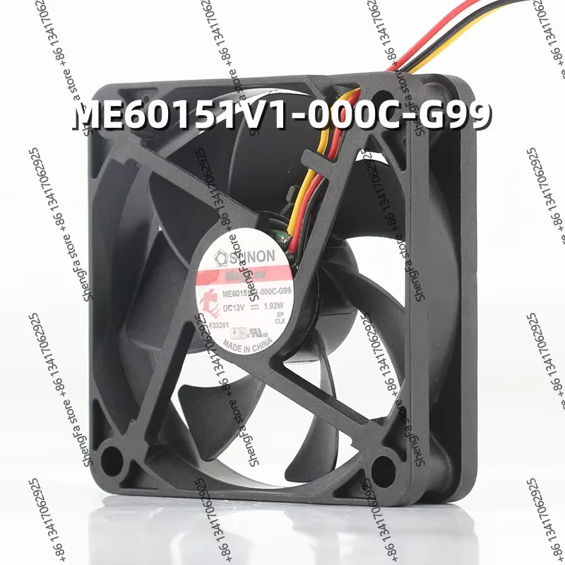 cooling fan Original Sunon DC 12V 1.92W 6015 AC EC 60X60X15MM 6CM 3-wire large air volume maglev ME60151V1-000C-G99