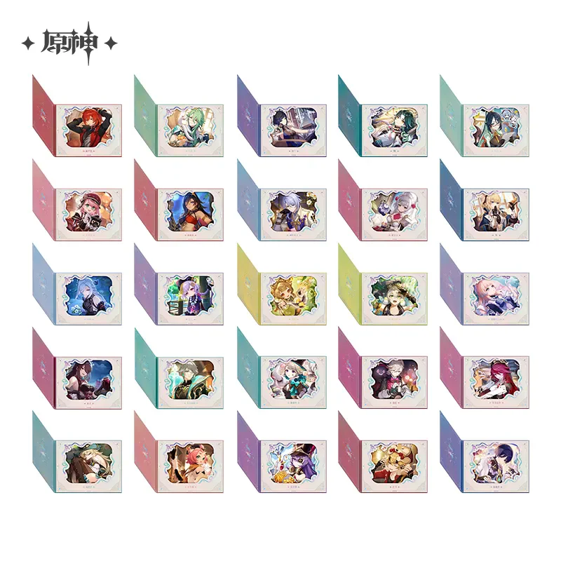 

[Genuine] miHoYo Game Genshin Impact Page Turning Flower Window Colored Paper Anime Ornament Cartoon Prop Cosplay Halloween Gift
