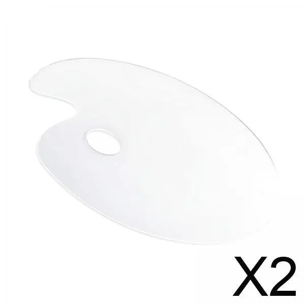 لوحة خلط المكياج الشفافة، علبة أكريليك لجميع ماكياج واحد، لوحة لامعة وفن الأظافر #1