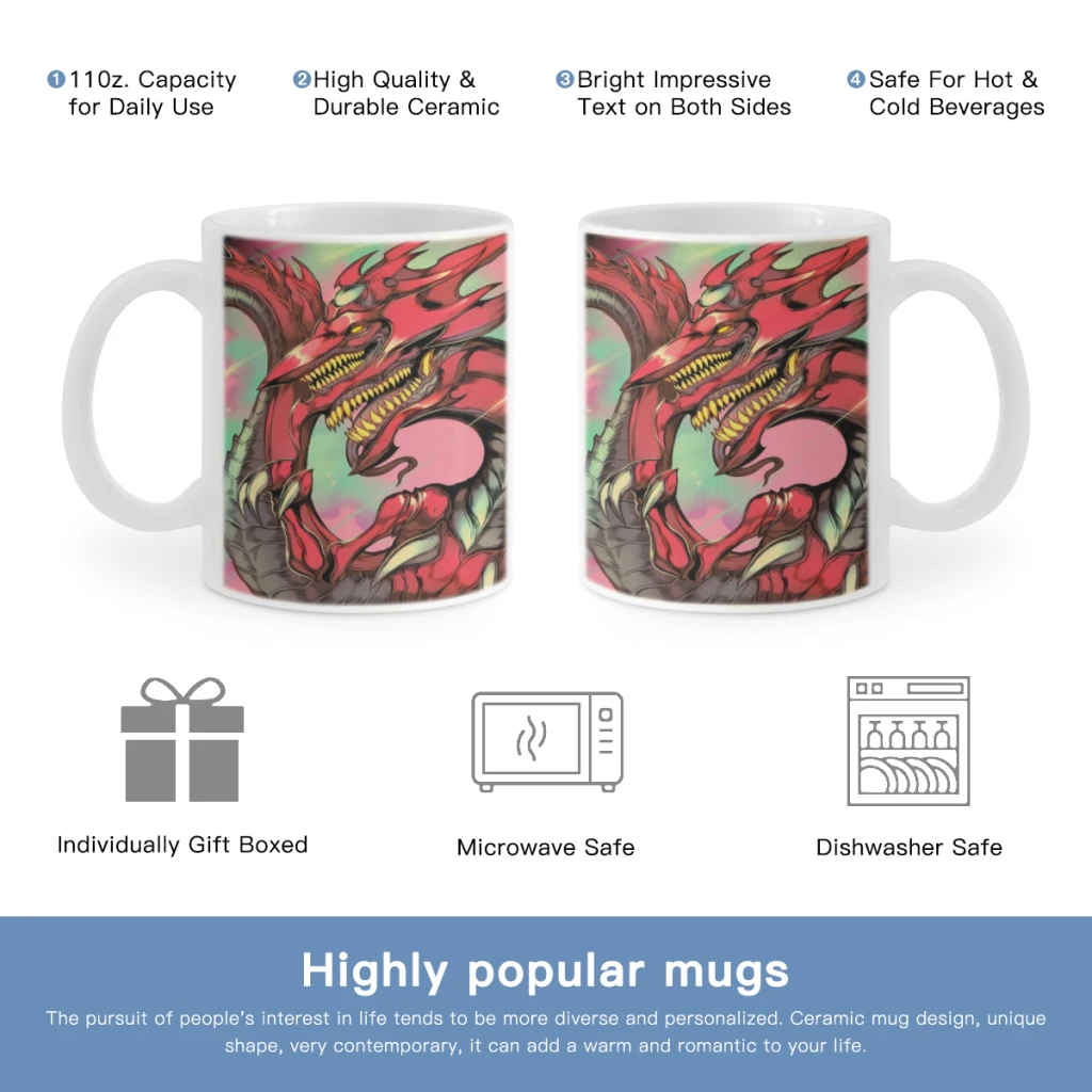 

Manga-Yu-Gi-Oh-Anime-Free shipping Coffee Mug Wrap, 11oz Sublimation Ceramic Tea Cup,Beer Mugs,Milk Cups Surprised Gift For KIDS