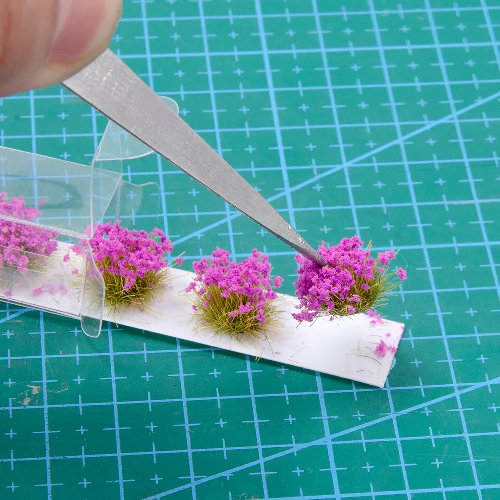 

Model Miniature Cluster Flower Static Grass plant for HO Trail Railway Dollhouse DIy Diorama Railroad scenery flowers