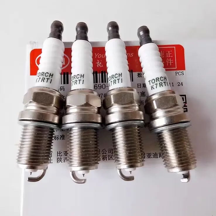 

4pcs/set Original Engine Spark Plug For BYD F3/F3R/G3/L3/G3R/F5 Suri 473QB-3707010