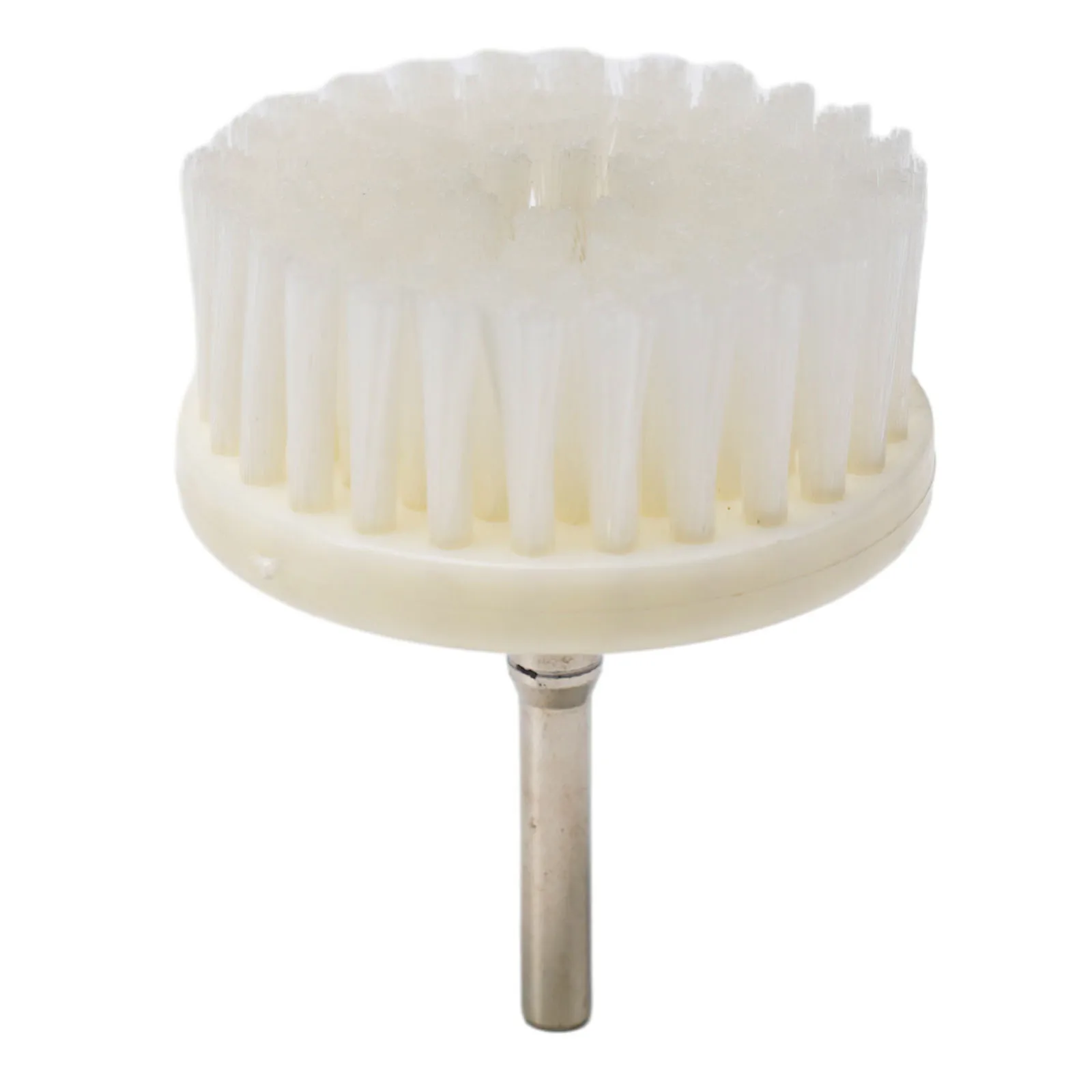 Soft Drill Powered Brush Soft White Drill Powered Brush Head for Effective For Cleaning of Car Carpet Sofa 60mm Diameter