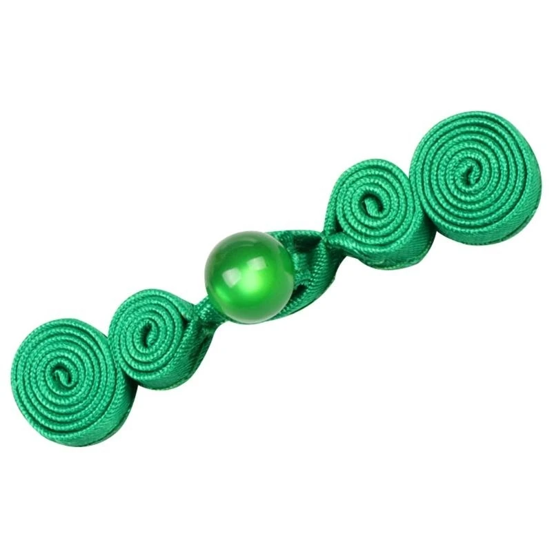 Faux Jade Bead Handmade Gourd Cheongsam for Tang Suit Knot Fasfeners Diy Sewi C7ACとのカエル閉鎖ボタンの中国