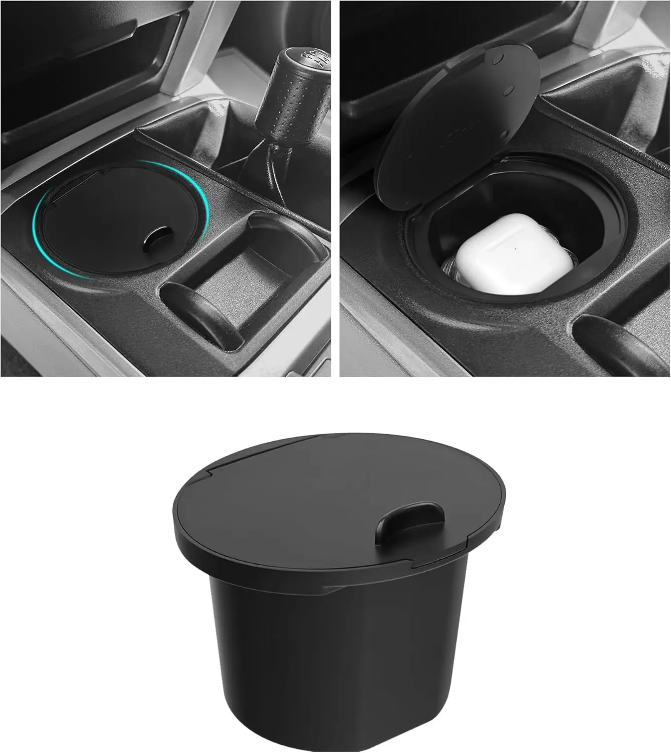 

Center Console Coin Box Organizer for Toyota 2010-2024 4Runner Accessories Armrest Insert ABS Plastic Cup Coin Holder Storage