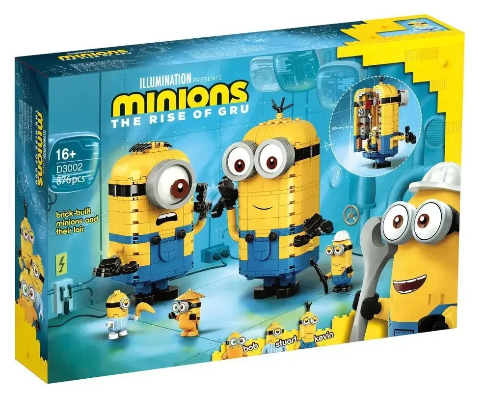 Minionsed Me Toys Action Figure Toy Stuart Kevin Bob Toys 3d Eye Miniones  Blocks Figures Birthday Gifts Children