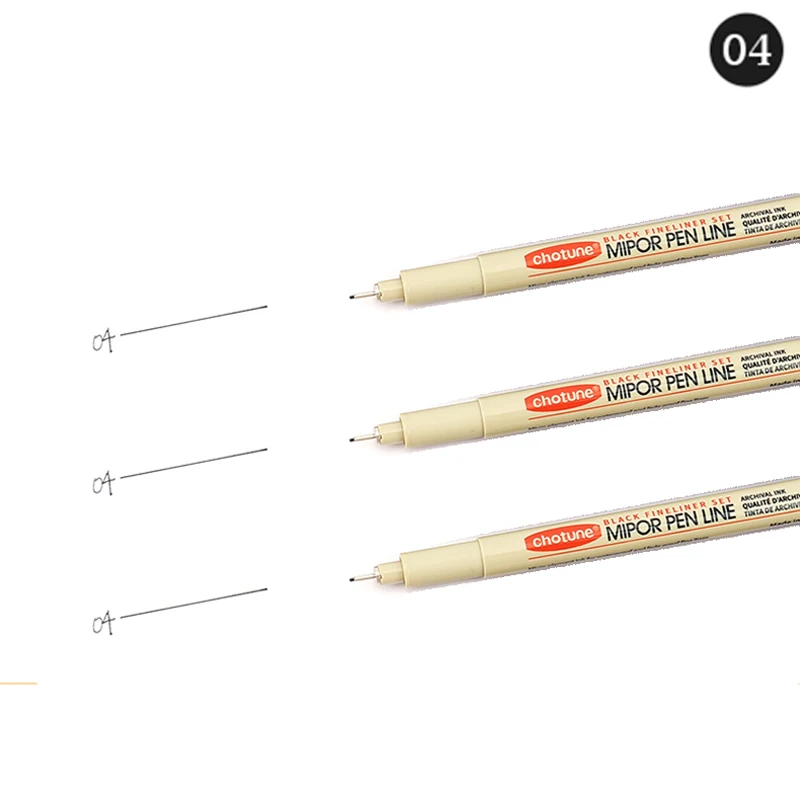 Pigment-Liner mit 12 Spitzen, Mikron-Tintenmarkierungsstift für Manga, Zeichnen, Skizzieren, Nadelstift, Hakenlinie, Stift, Skizzen-Briefpapier-Set, Kunstbedarf