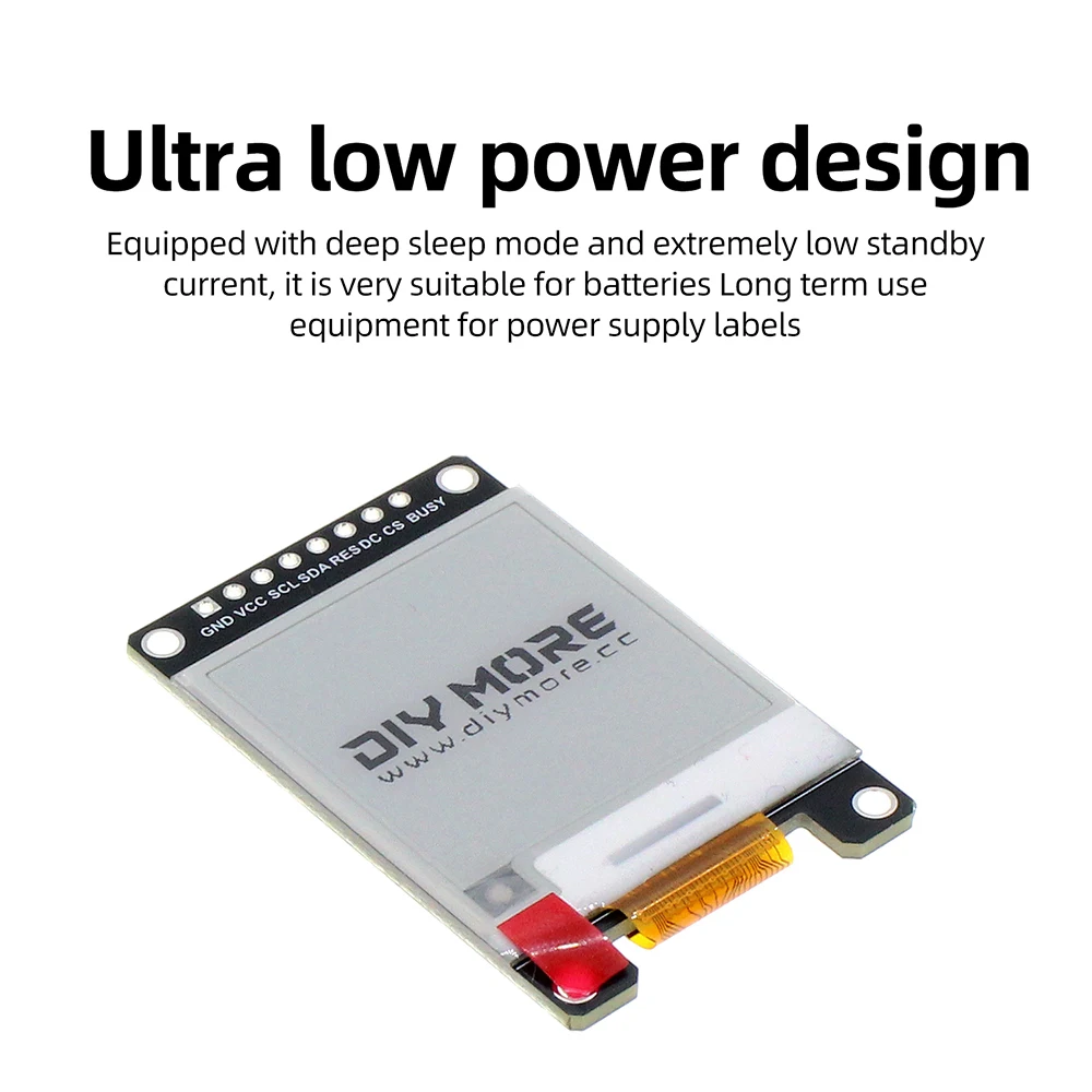 1,54 Zoll E-Paper-Display SPI-Schnittstelle Ultra-Niedriger Stromverbrauch für Smart-Home-Regaletiketten Hoher Kontrast SSD1680 Treiberchip – Detail 8
