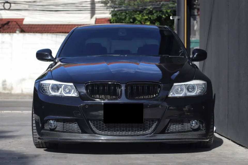 Front stoßstangen gitter im xvip-Diamanten-Stil für BMW 3er E90 E91 2015-2017 einz eilige glänzende schwarze Doppel latten gitter – Detail 19
