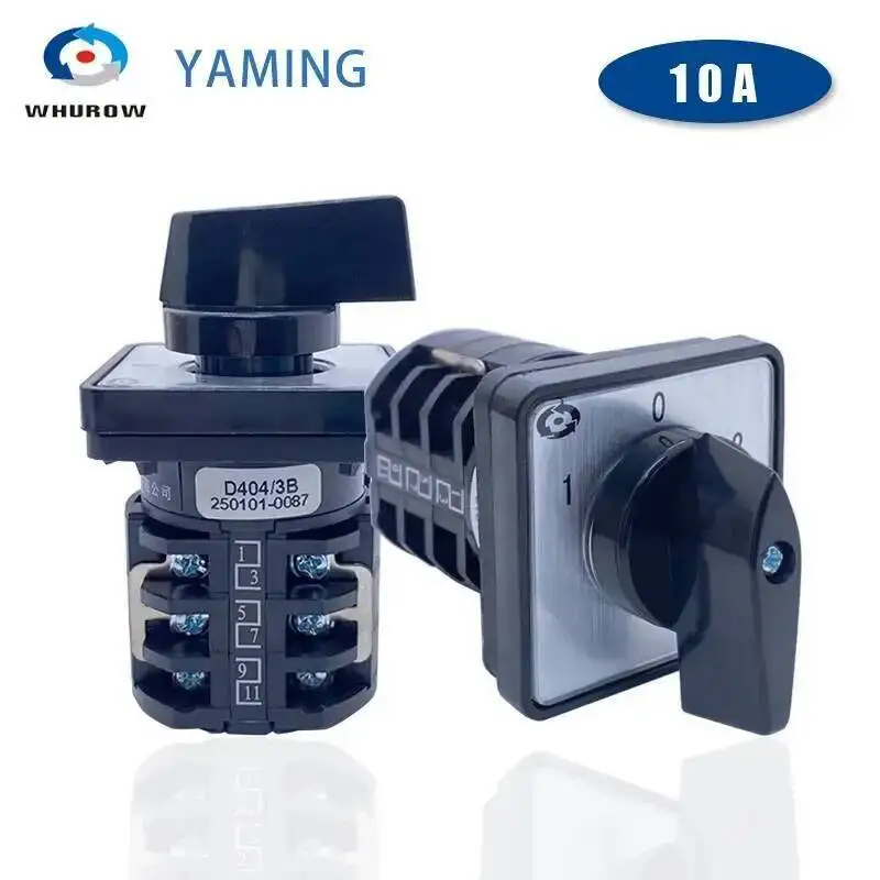 Universal Transfer Cam Switch LW8-10D404/3B Control 220V Motor Forward And Reverse Single-phase Reversing 10A