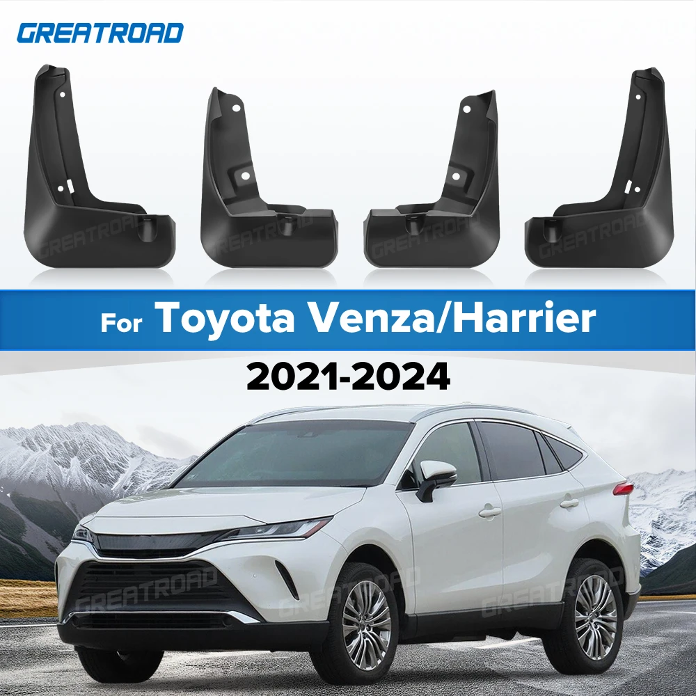 For Toyota Venza Harrier UX80 2021 2022 2023 2024 Fender Mudflaps Splash Guards Mudguards Mud Flaps Car Accessories