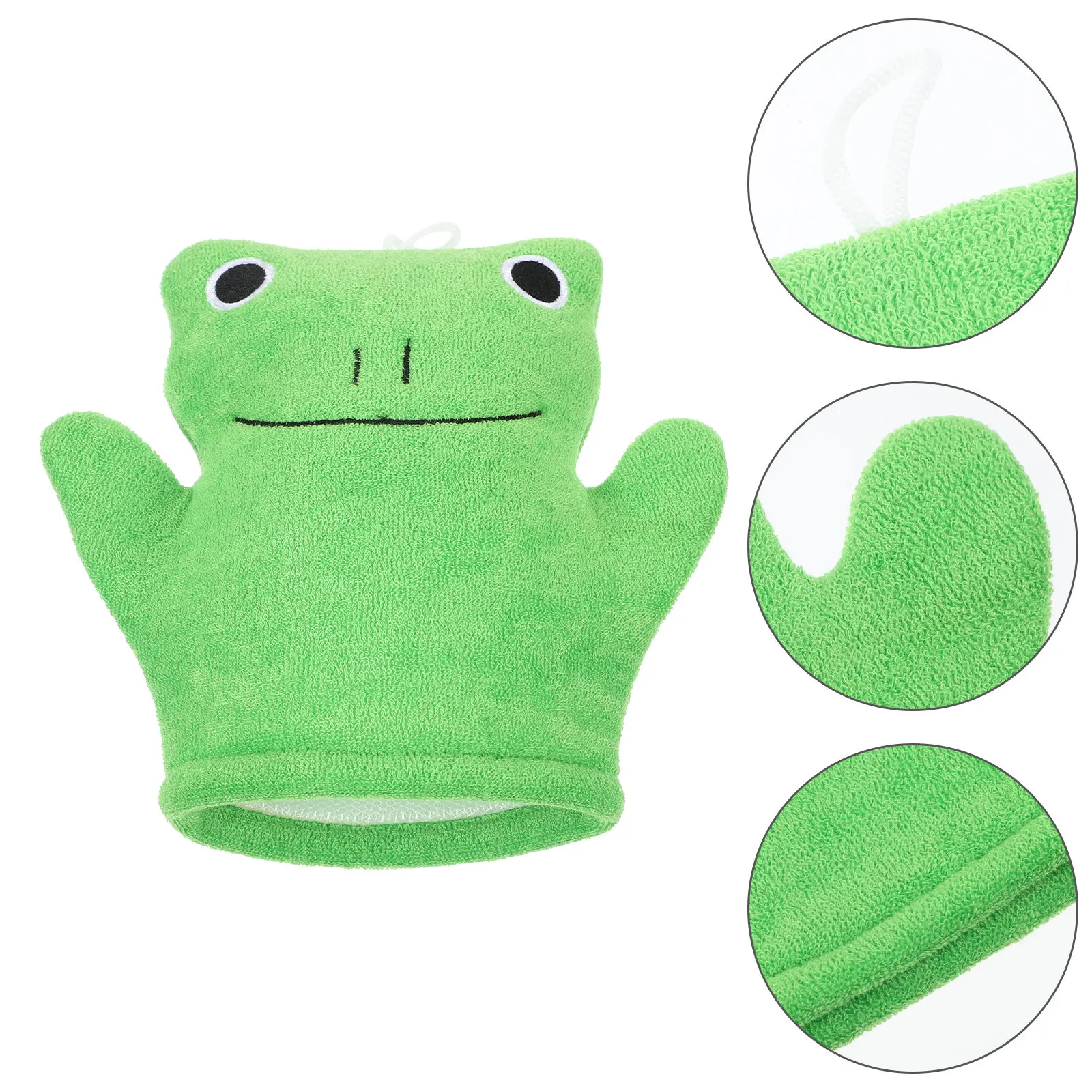 

High Durability Frog Style Skin Scrubbing Glove Dual Function Exfoliating Mitten for Smooth Shower Experience Bath Mitt