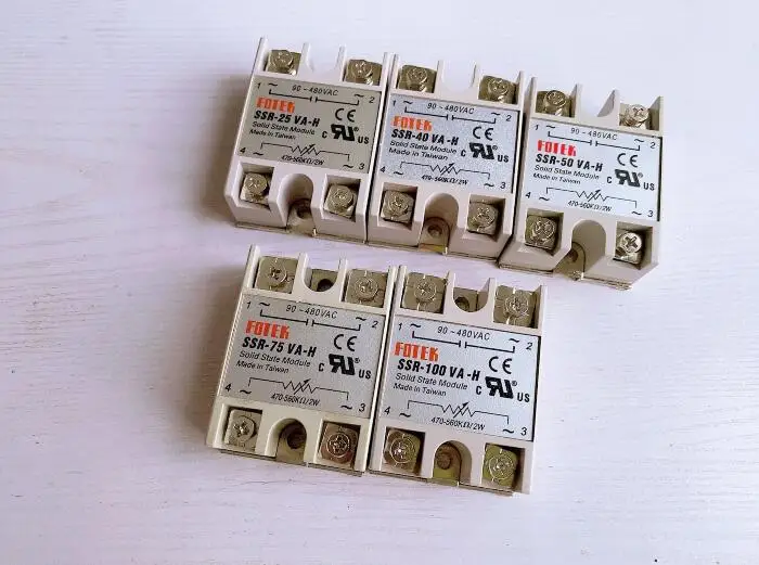 SSR-10VA-H SSR-25VA-H SSR-40VA-H SSR-50VA-H SSR-100VA-H Solid State Relay Module 470-560K Ohm/2W TO 90-480VAC