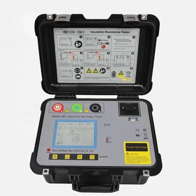 10kv High Voltage Automatic Digital Ohm Meter Megameter Electrical Testing Meter Megohmmeter Insulation Resistance Tester